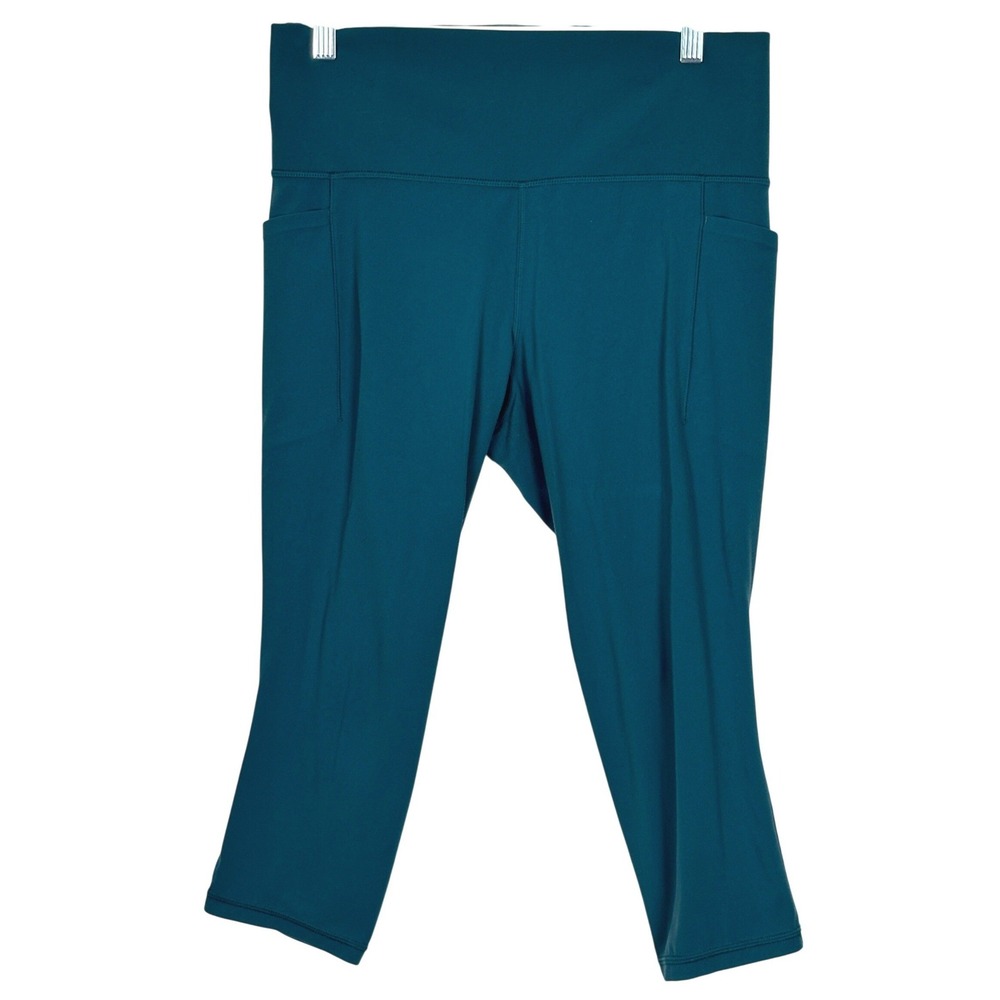 Athleta Teal Capri Leggings